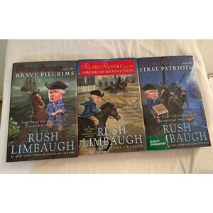 Rush Revere Books 1-3 Hardcover By Rush Limbaugh 1st Threshold Edition - GOOD